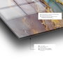 Wallity Pintura Decorativa de Vidrio Templado Multicolor 70 x 100 cm